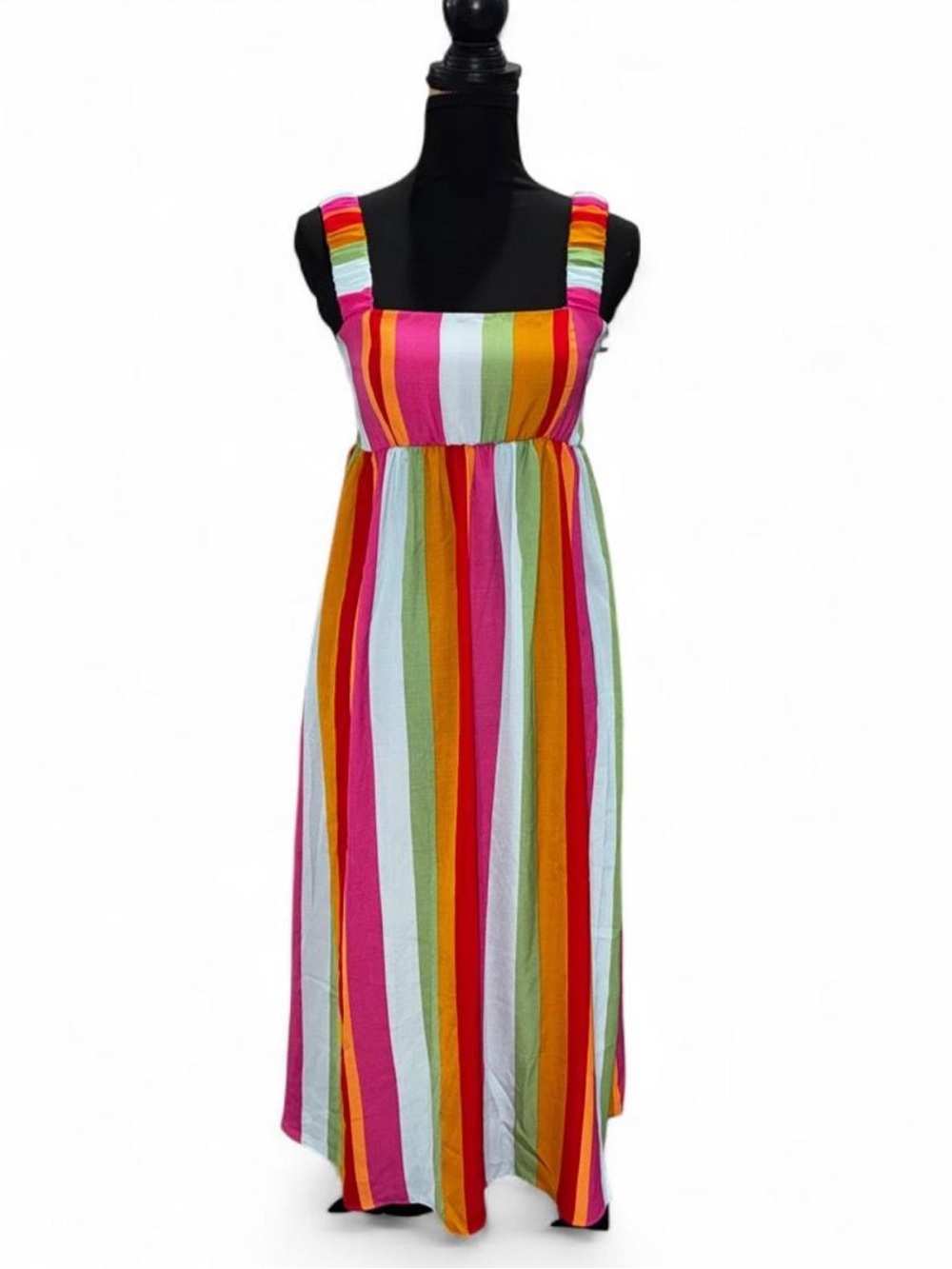 Show Me Your MuMu Bright Multicolor Stripe Maxi Dress